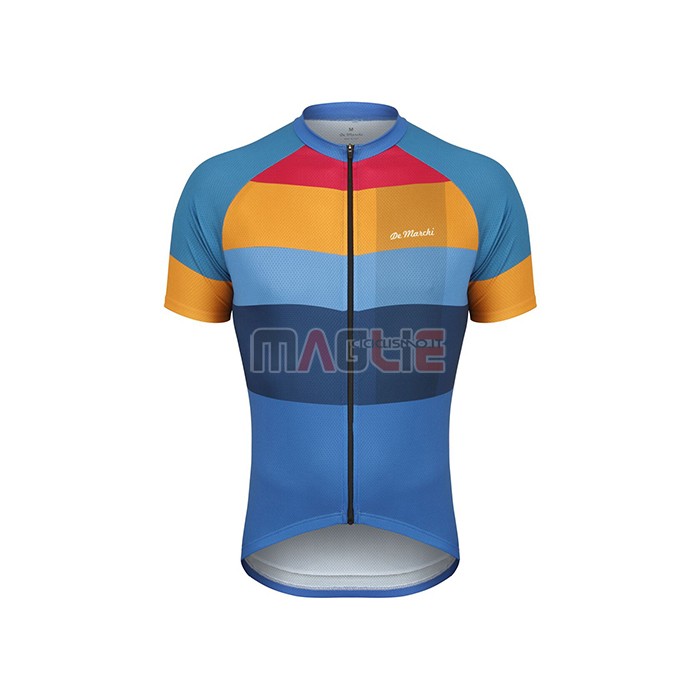 Maglia De Marchi Manica Corta 2021 Giallo Blu